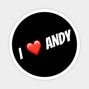 i ❤️ andy Magnet